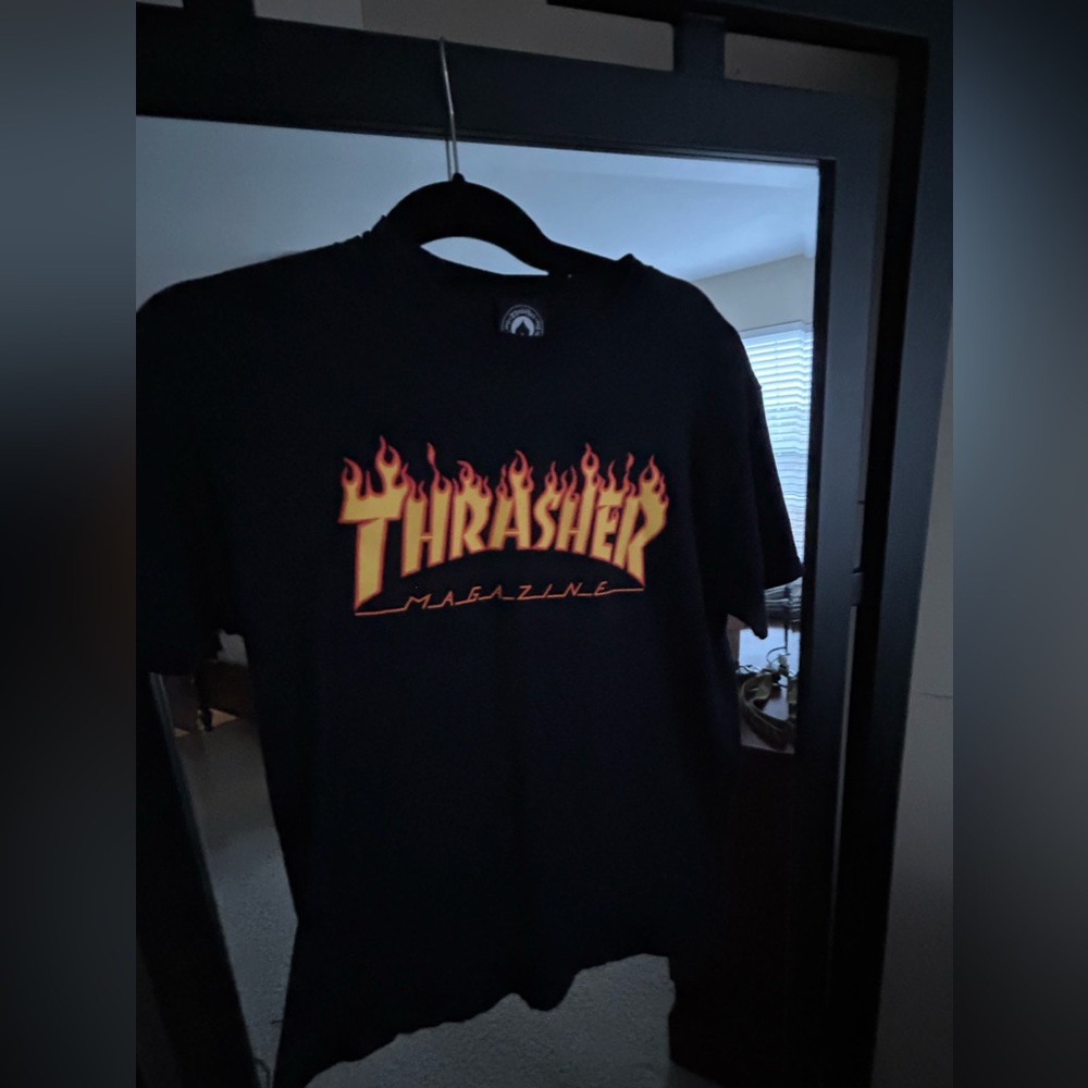 Thrasher Black Flame Tee